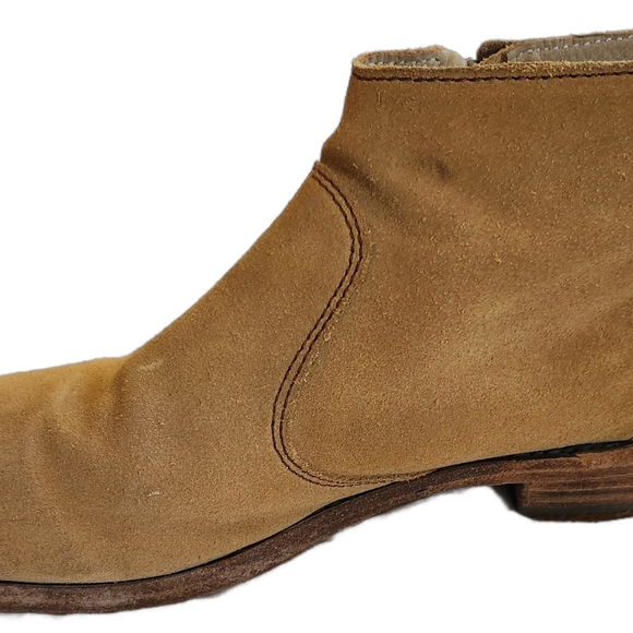 Blackstone DL55 Lion Tan Genuine Suede Booties - Picture 3 of 8